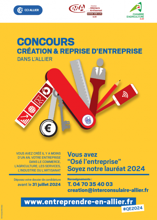 Concours Création & Reprise d'Entreprise dans l'Allier 2024